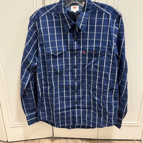 Men’s Levi’s Western Plaid Shirt - Picture 3 of 4